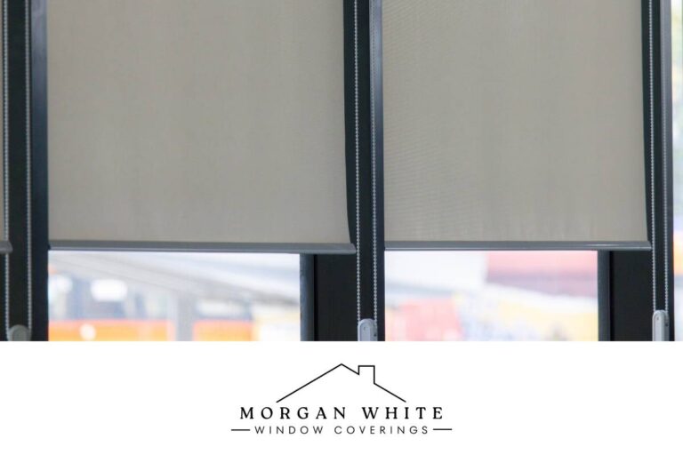 Roller shades in a business near Saratoga, California (CA)