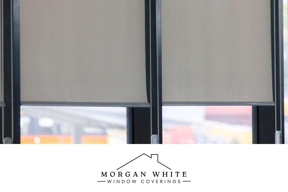 Roller shades in a business near Saratoga, California (CA)