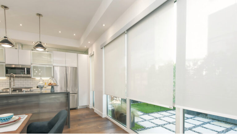 Norman Soluna™ Roller Shades with a valance hiding its cassette